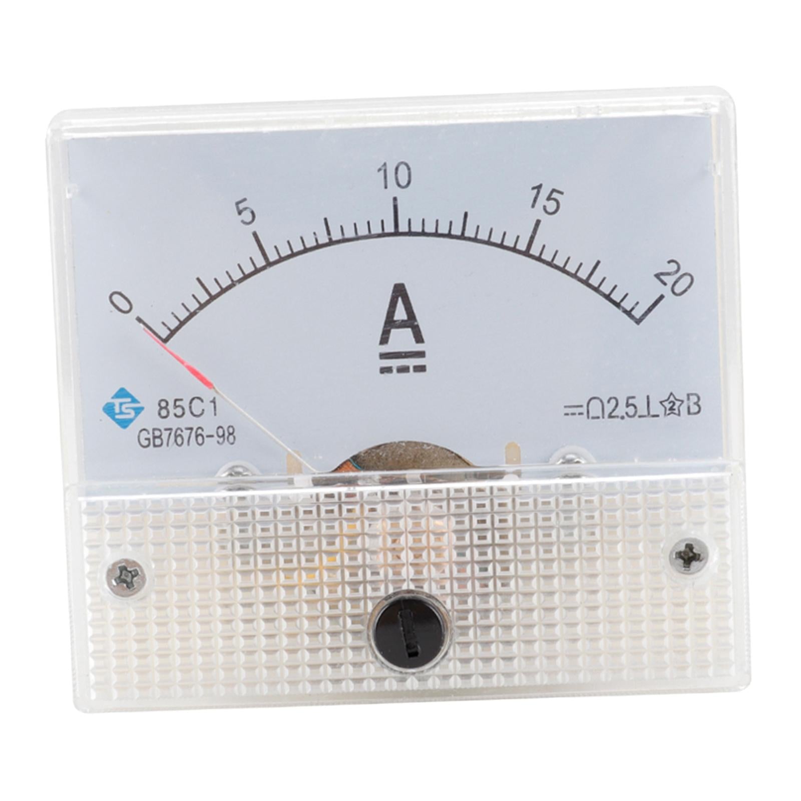 Analog Panel AMP Microamp Current Ammeter Meter Gauge DC DC 0-20A