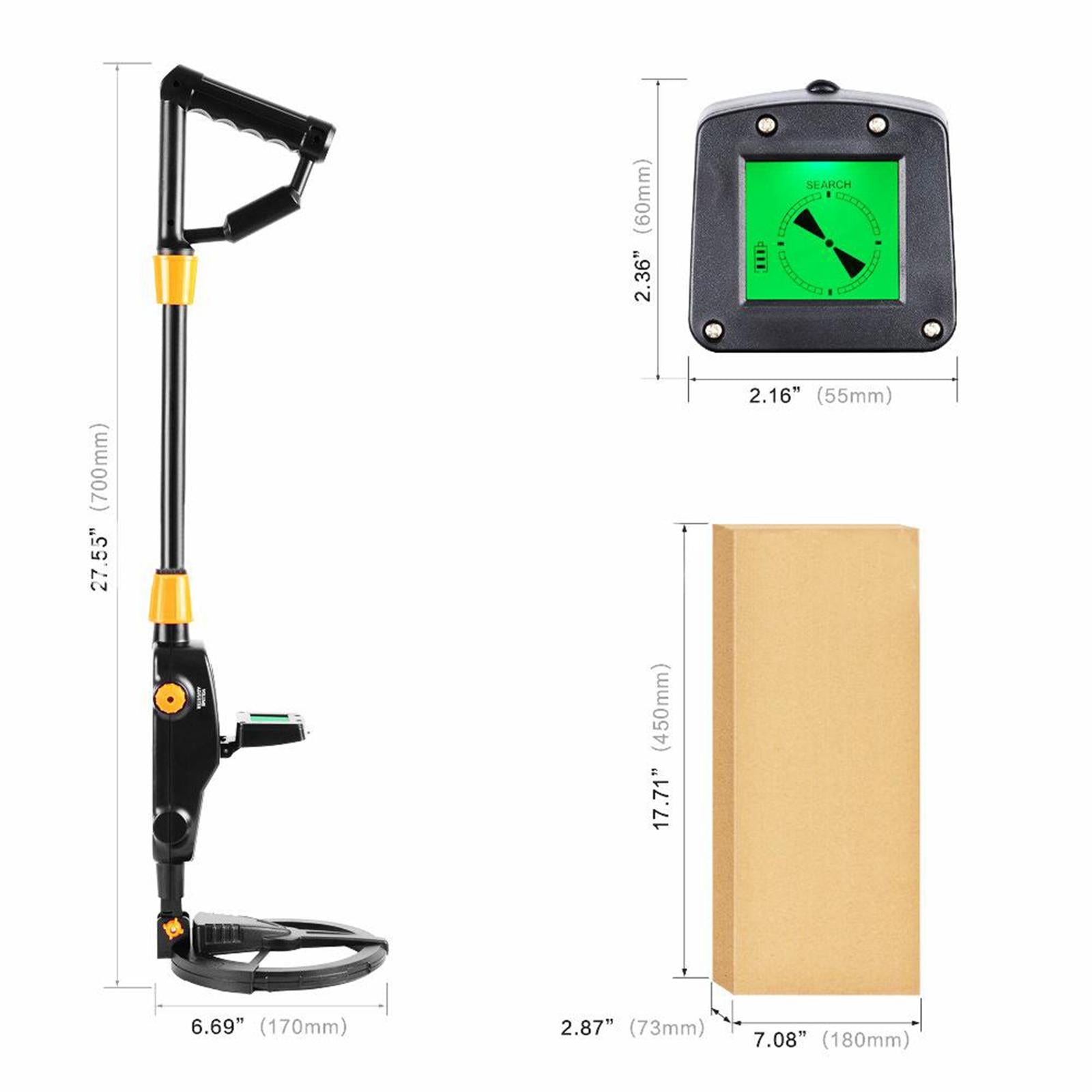 Metal Detector Gold Digger Finder Deep Sensitive Light Hunter w/ LCD Display