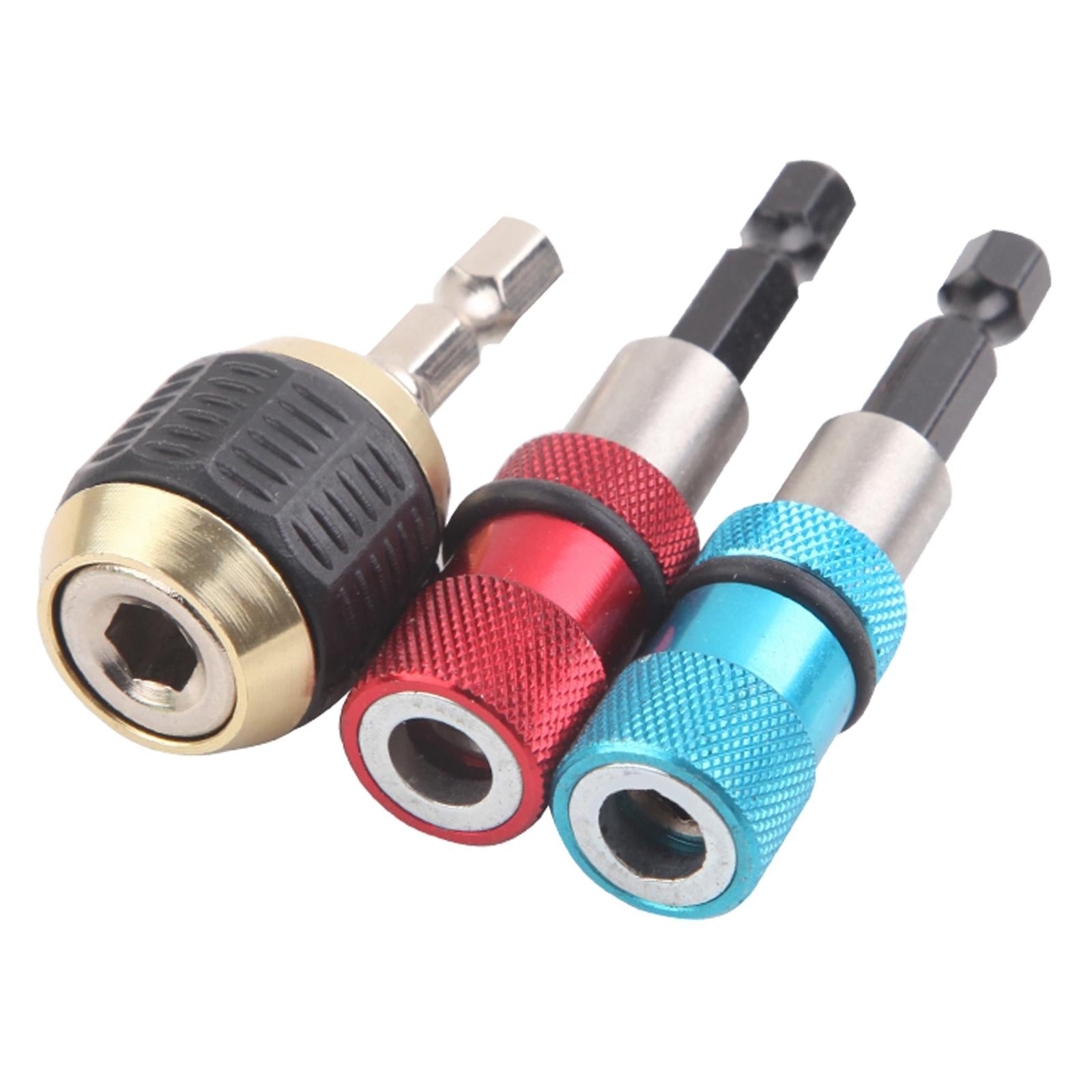 Magnetic Drywall Screw Bit Holder 1/4 Hex Shank Drill Screw Tool Golden"