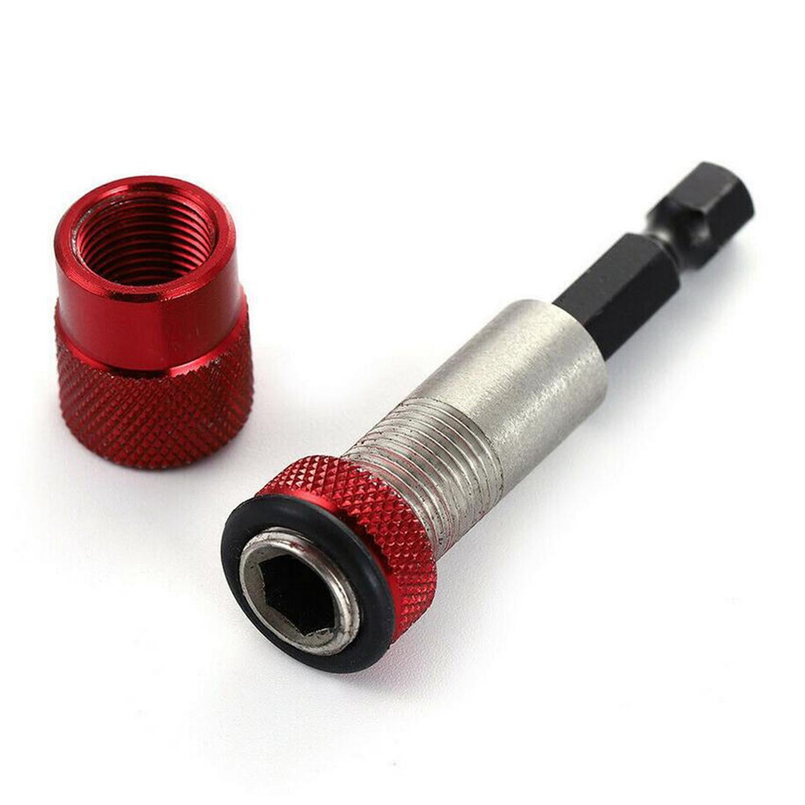 Magnetic Drywall Screw Bit Holder 1/4 Hex Shank Drill Screw Tool Red