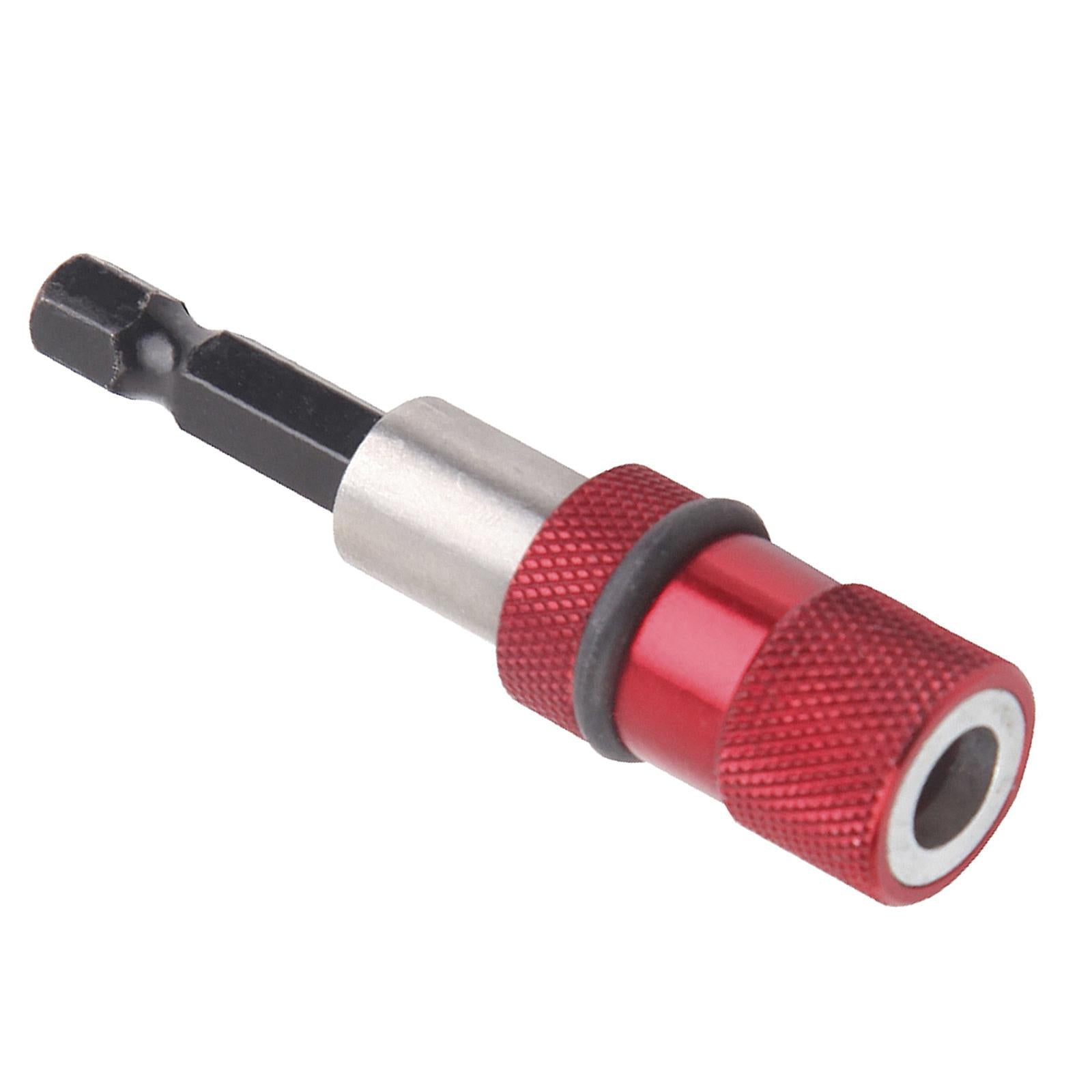 Magnetic Drywall Screw Bit Holder 1/4 Hex Shank Drill Screw Tool Red