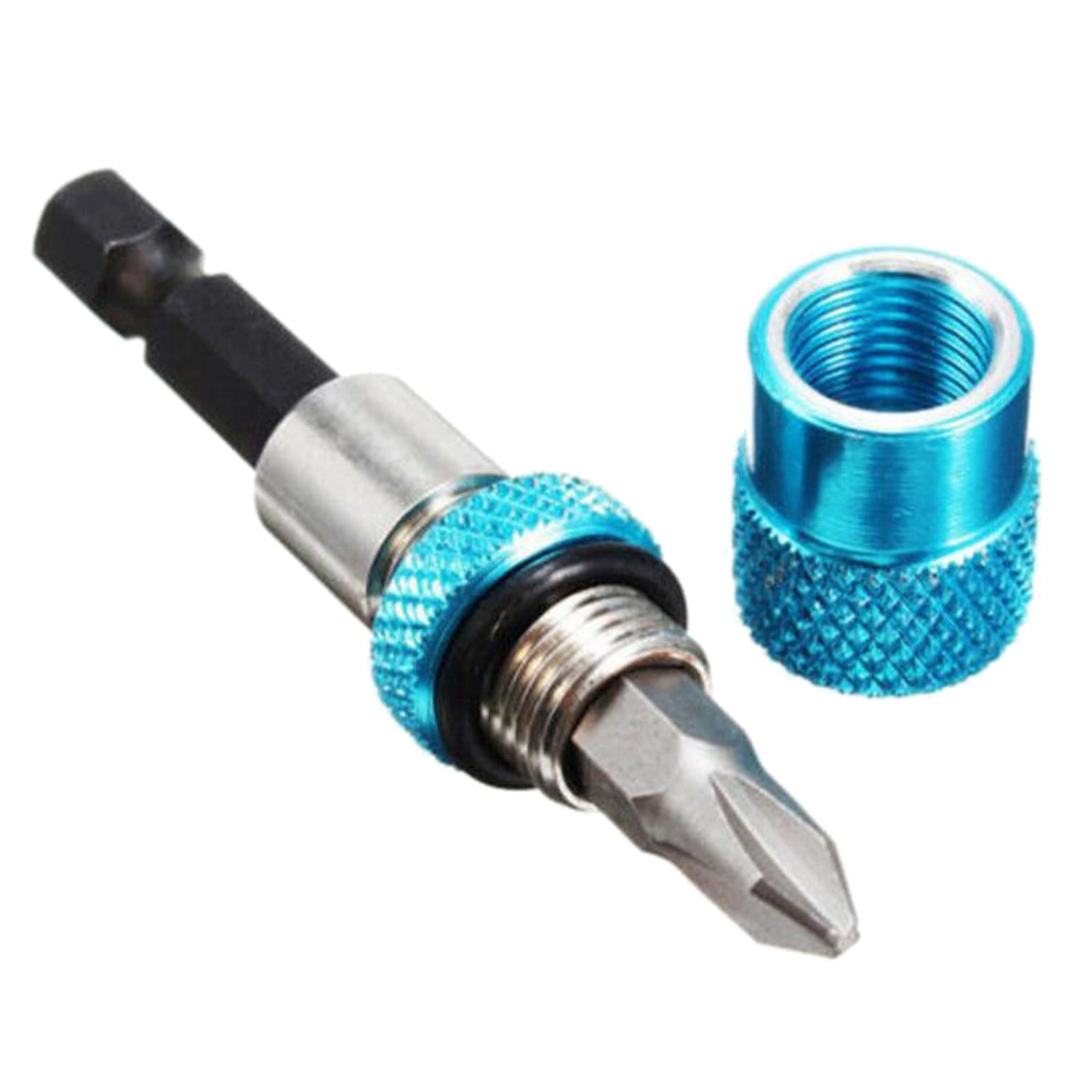 Magnetic Drywall Screw Bit Holder 1/4 Hex Shank Drill Screw Tool Blue"