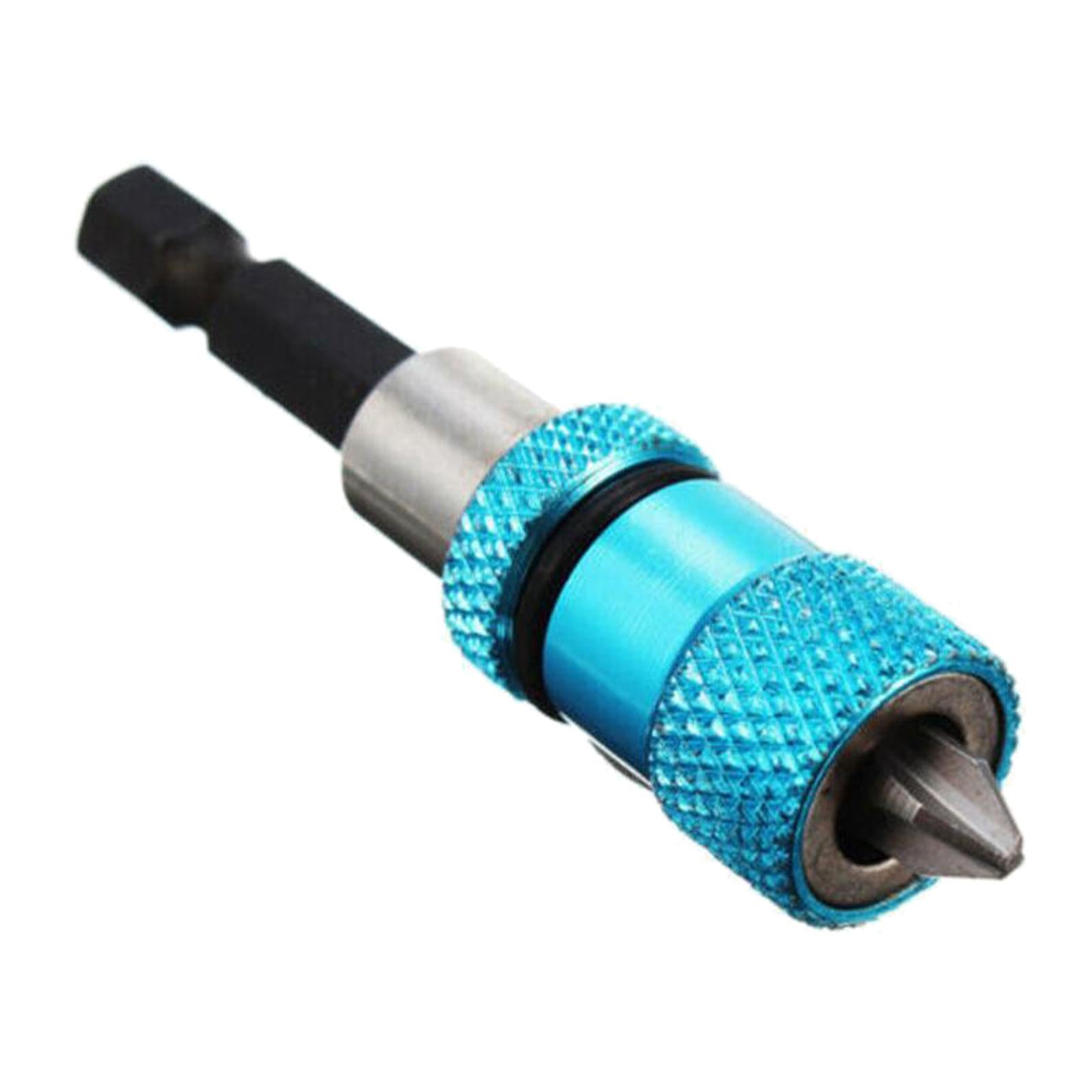 Magnetic Drywall Screw Bit Holder 1/4 Hex Shank Drill Screw Tool Blue"