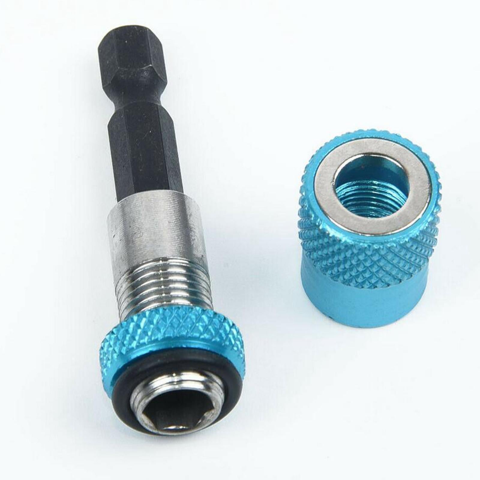 Magnetic Drywall Screw Bit Holder 1/4 Hex Shank Drill Screw Tool Blue"