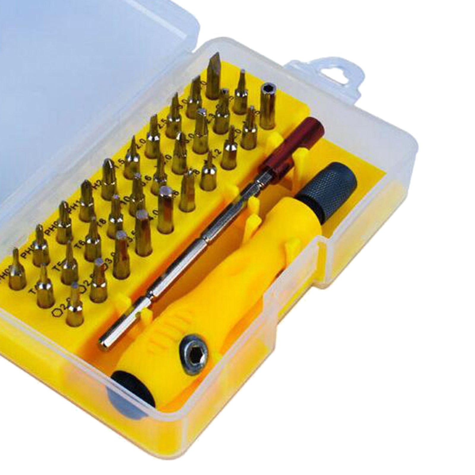Precision Screwdriver Set Computer Mobilephone Watch Glasses Repairing Yellow