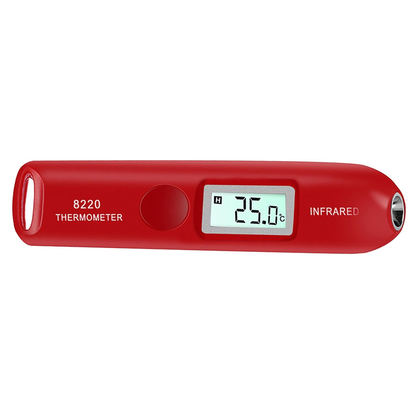 Digital LCD Infrared Thermometer No Touch Temperature Sensor Pen Red