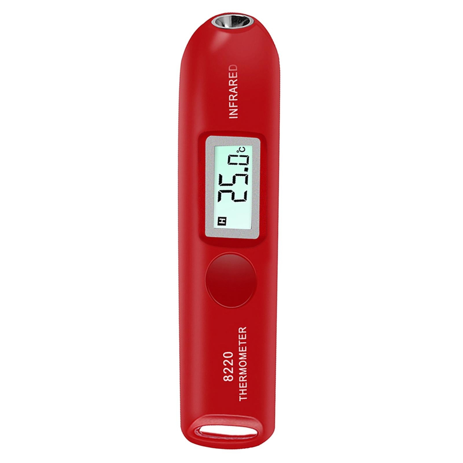 Digital LCD Infrared Thermometer No Touch Temperature Sensor Pen Red