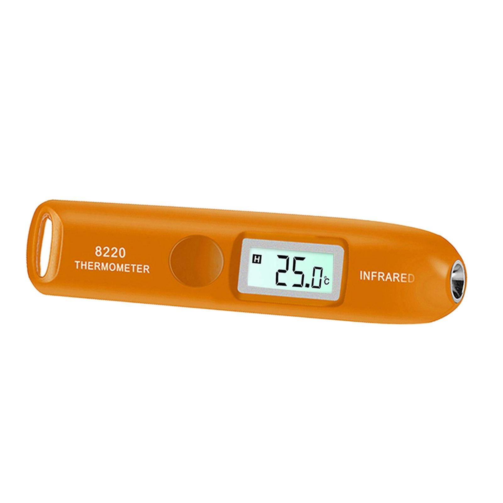 Digital LCD Infrared Thermometer No Touch Temperature Sensor Pen Orange
