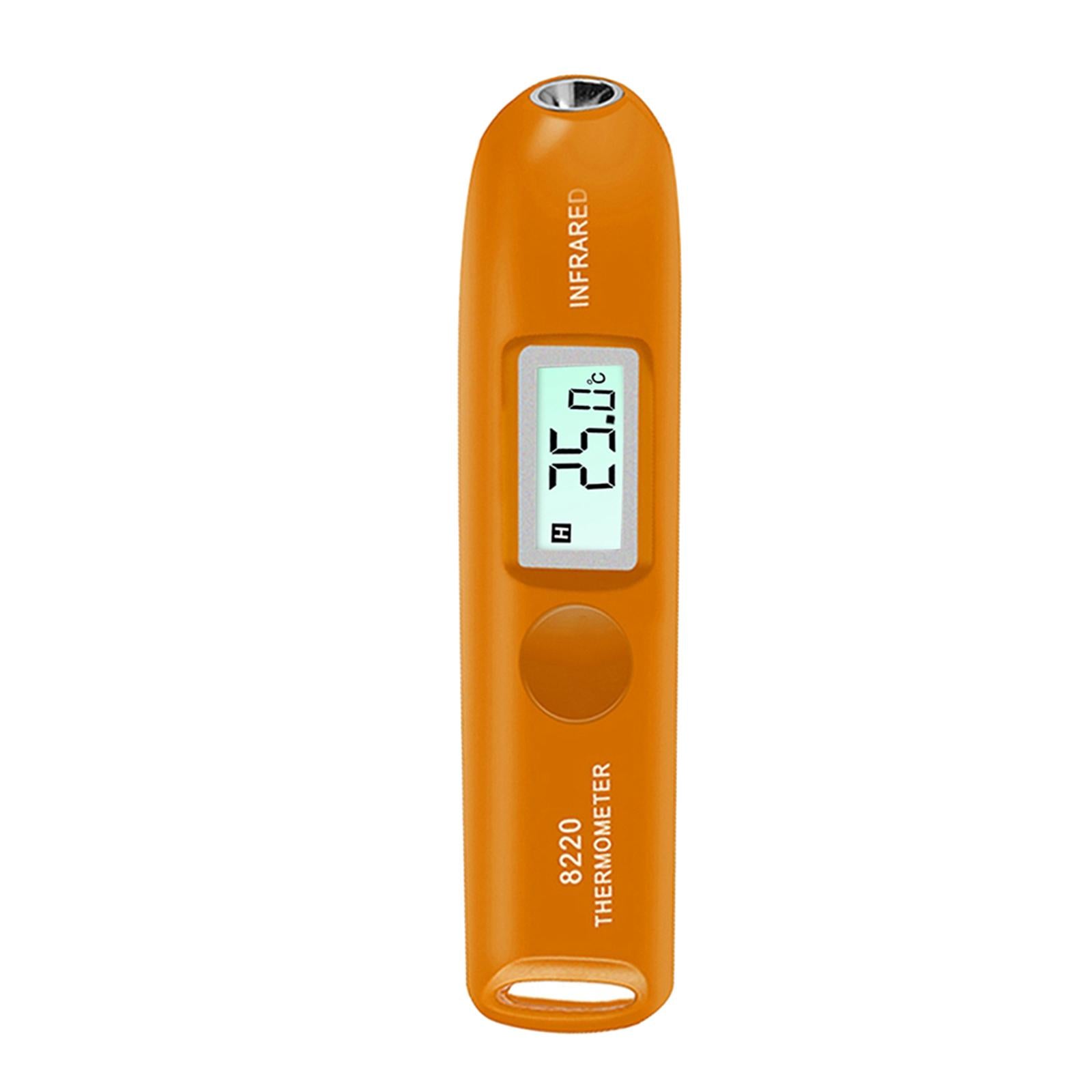 Digital LCD Infrared Thermometer No Touch Temperature Sensor Pen Orange