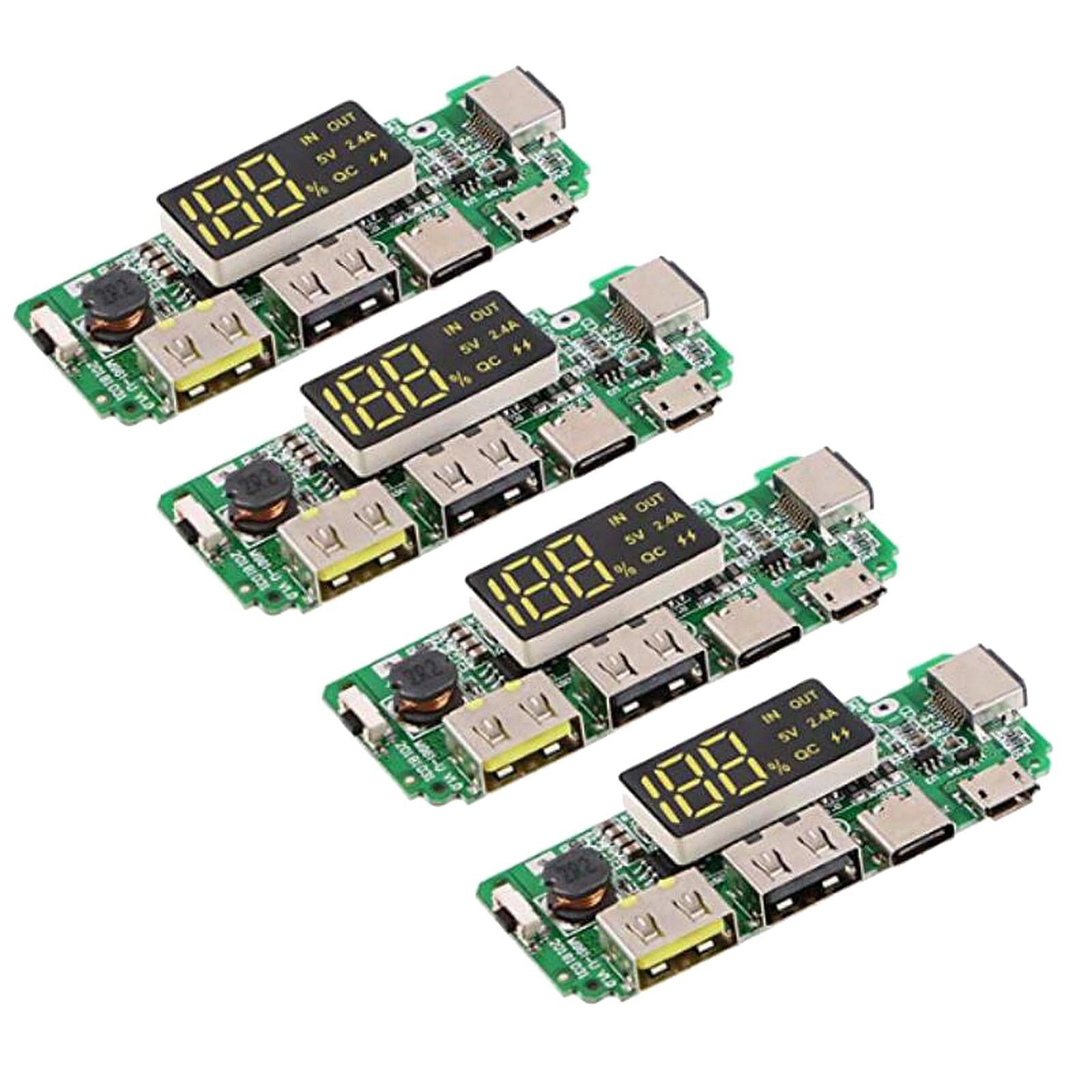 4x Charging Boards Dual USB 5V 2.4A Mobile Charger Module LED