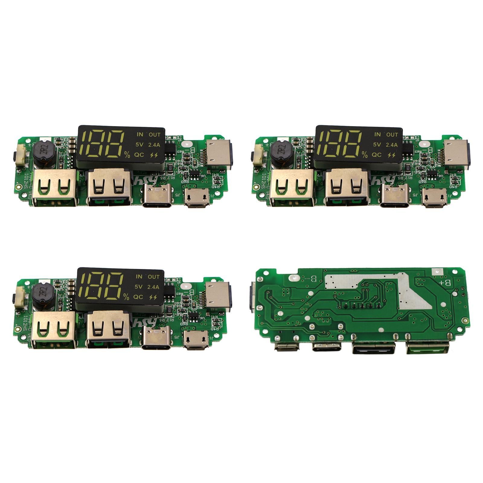 4x Charging Boards Dual USB 5V 2.4A Mobile Charger Module LED