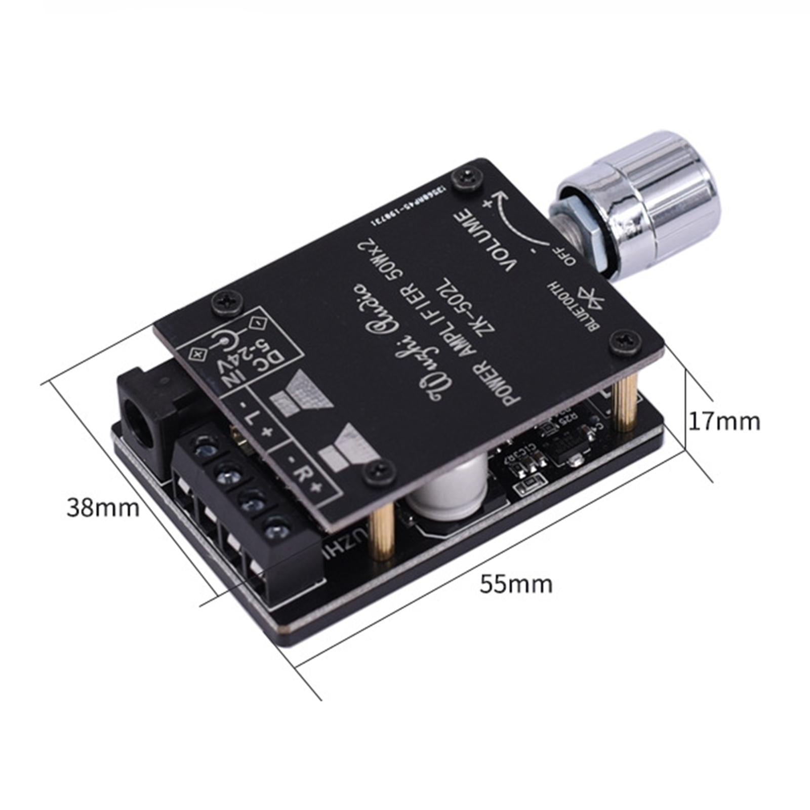 DC524V Bluetooth 5.0 Amplifier Board for DIY Store Theater Square Speakers with shell