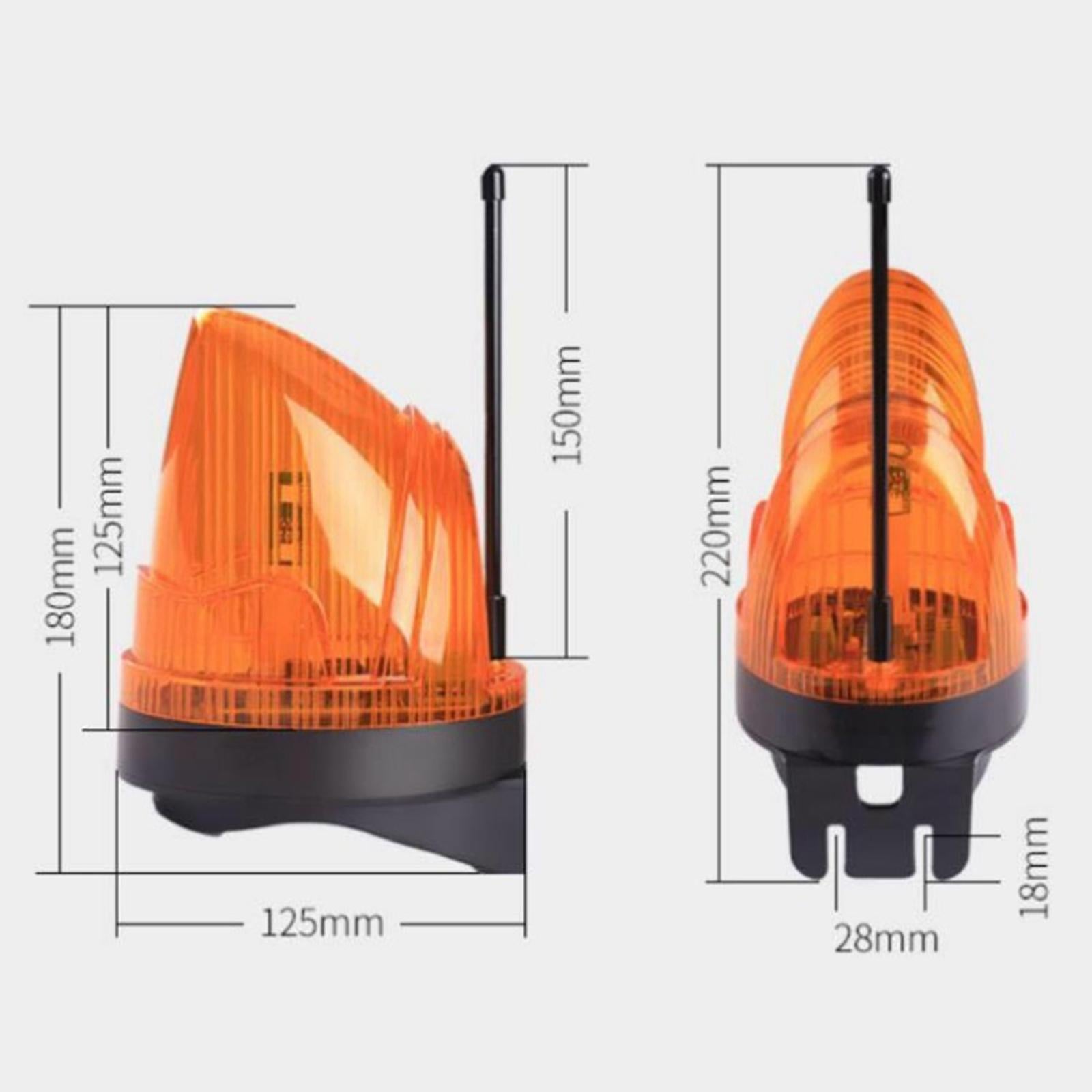 LED Warning Light for Garage Door Gate Openers Outdoor 110V AC Accessories