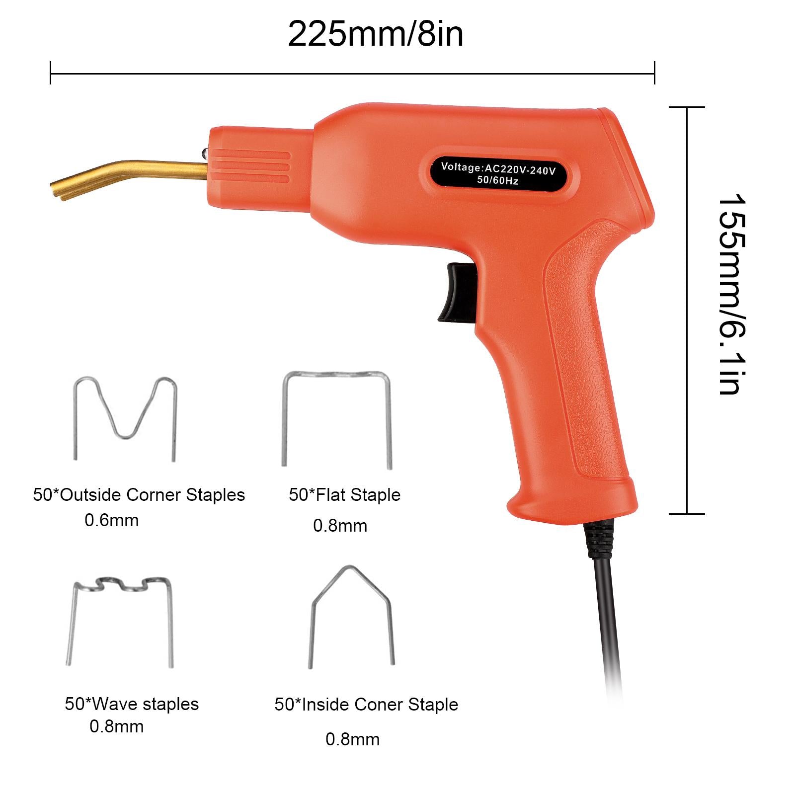 50W Repair Plastic Welder Repairing Welder Gun Wave Flat Staple UK Plug