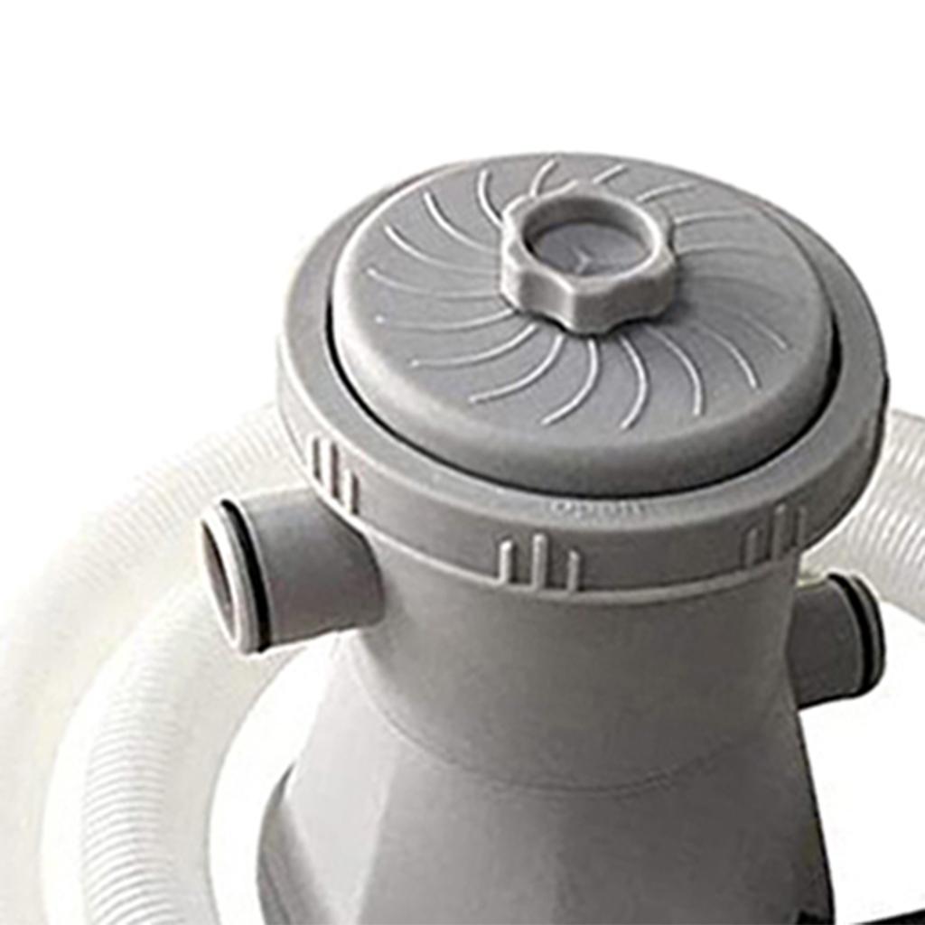 600 Gallons Swimming Pool Cartridge Filter Pump Kit with Accessory Plug: US