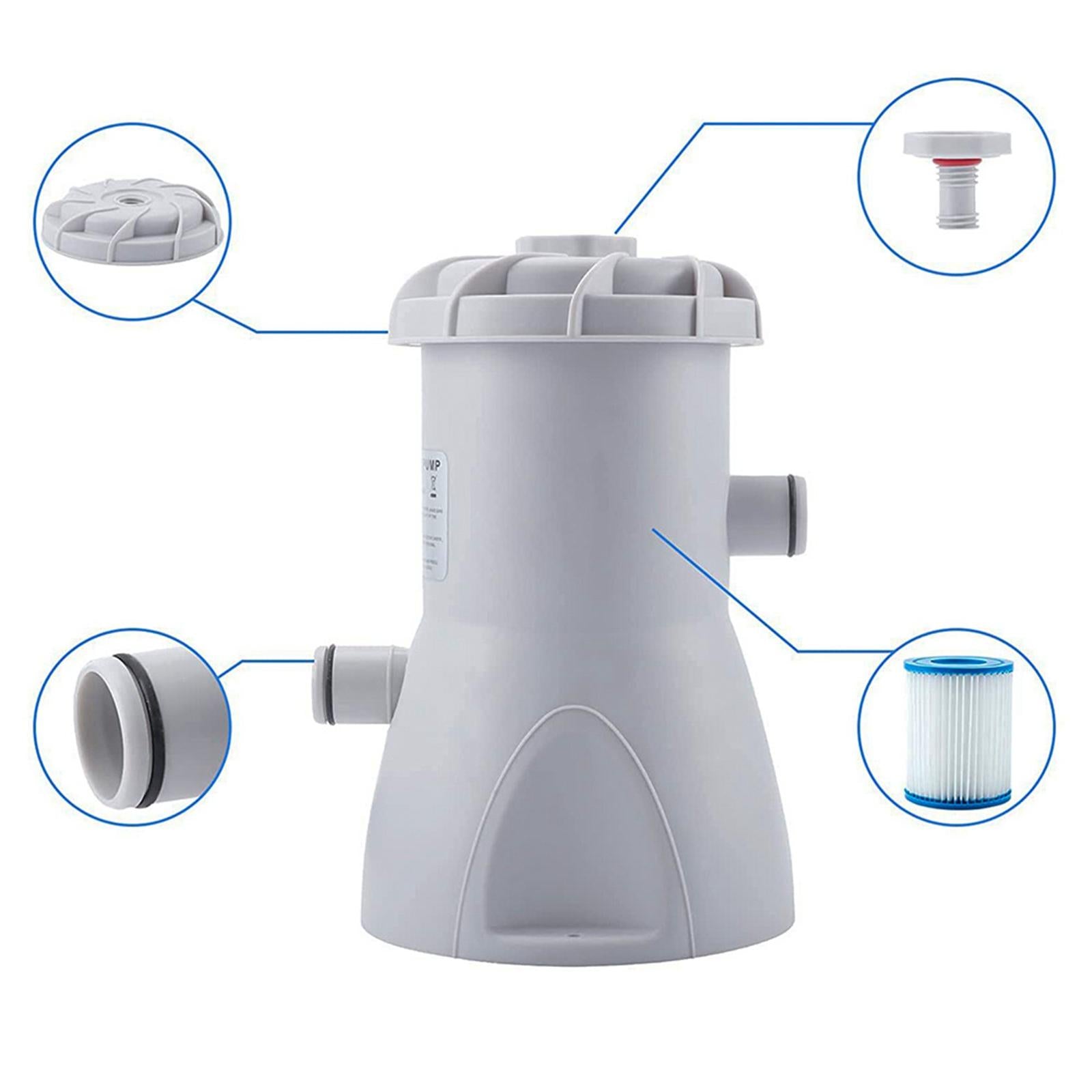 Electric Filter Pump For Pools Flow Rate 530 Gallons Water Pump with Accs