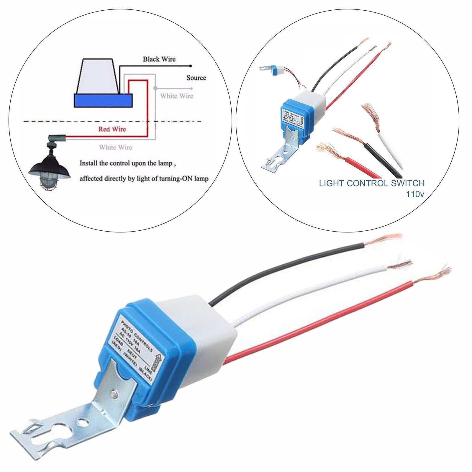 Photoswitch Sensor Switch Waterproof Street Lamps Lights Control Accessory