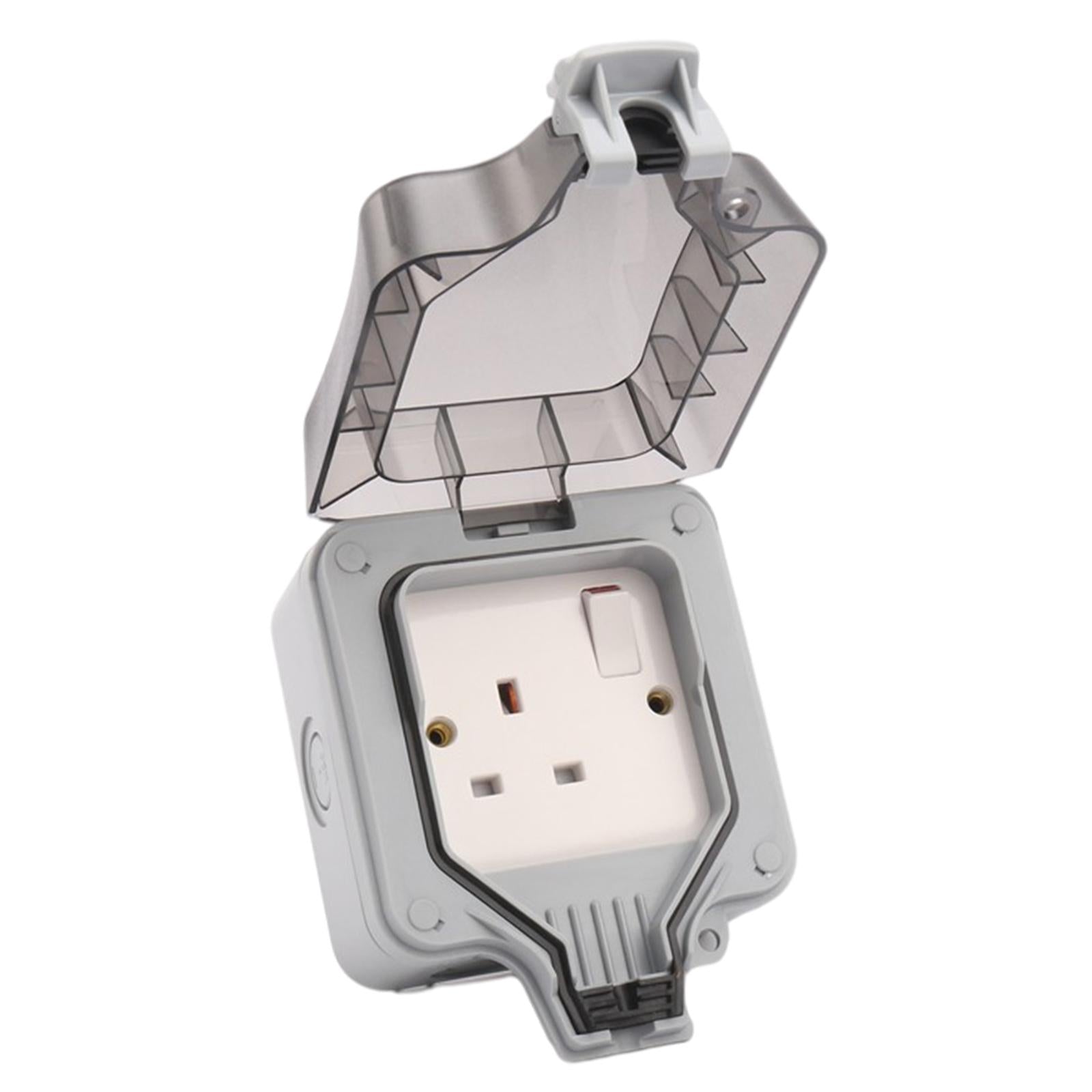 Outdoor Wall Socket Outlet Receptacle Outlet Switch Socket Park for Garage 1 Switch
