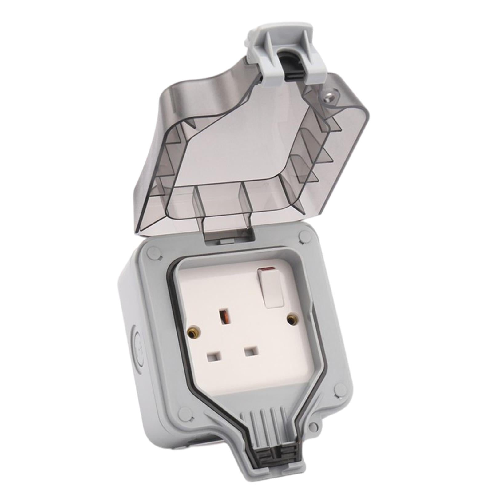 Outdoor Wall Socket Outlet Receptacle Outlet Switch Socket Park for Garage 1 Switch