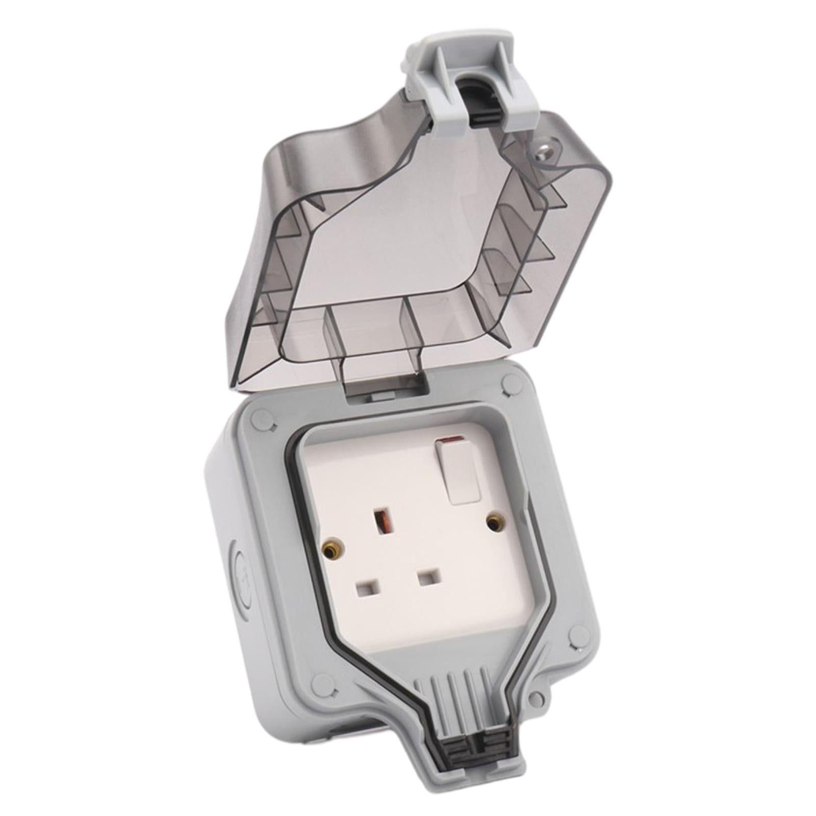 Outdoor Wall Socket Outlet Receptacle Outlet Switch Socket Park for Garage 1 Switch