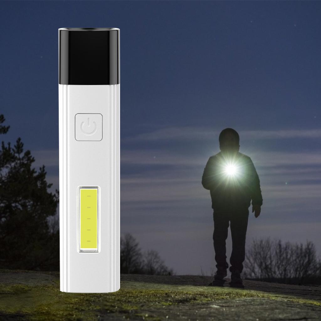 Portable Torch Lamp Wear-resisting Flashlight Emergency Outdoor Light White