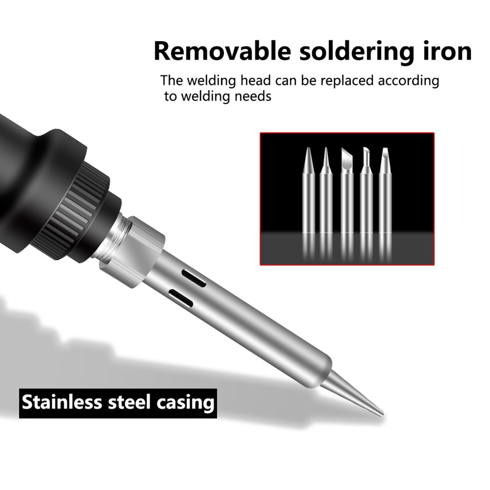 110V Soldering Iron Kit Soldering Display Wire Repairing Tool Set US Plug 17Pcs