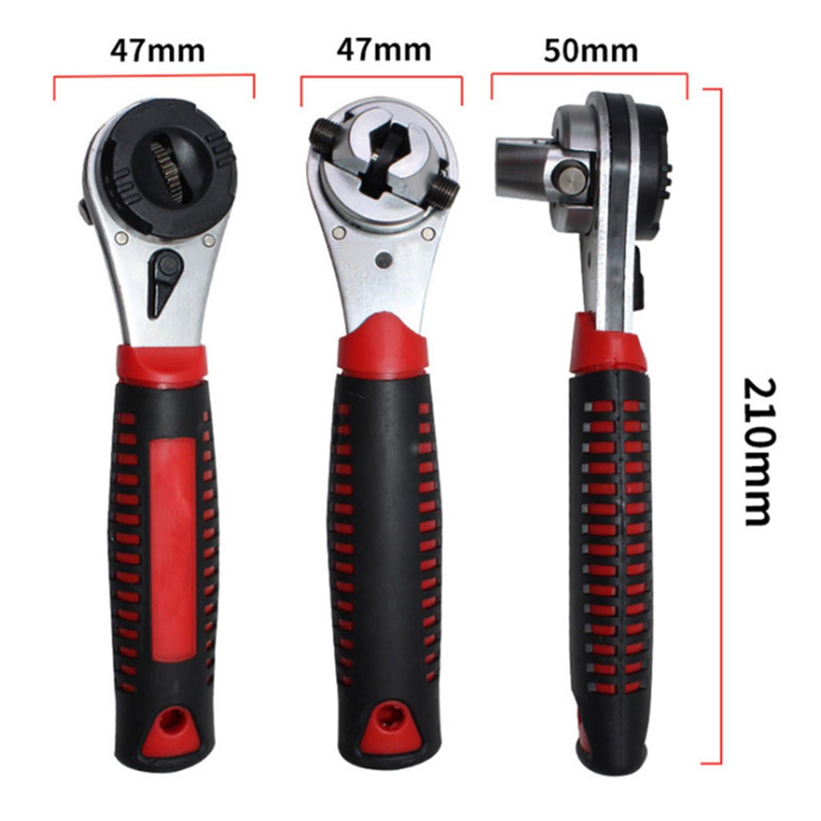 6-22mm Torque Ratchet Wrench Spanner Tool Adjustable Spanner Hand Tool