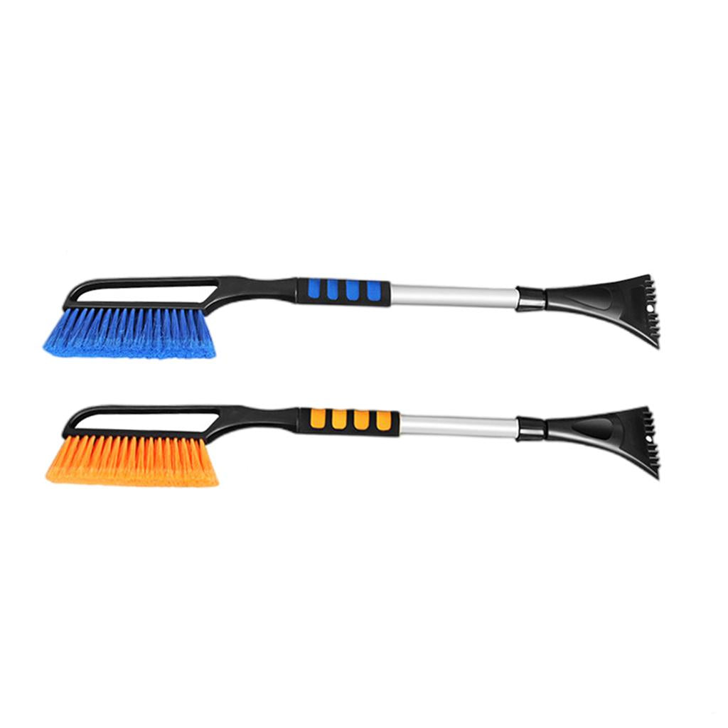 Auto Snow Removal Brush Frost Ice Scraper for Home Car Truck SUV Windshield Orange