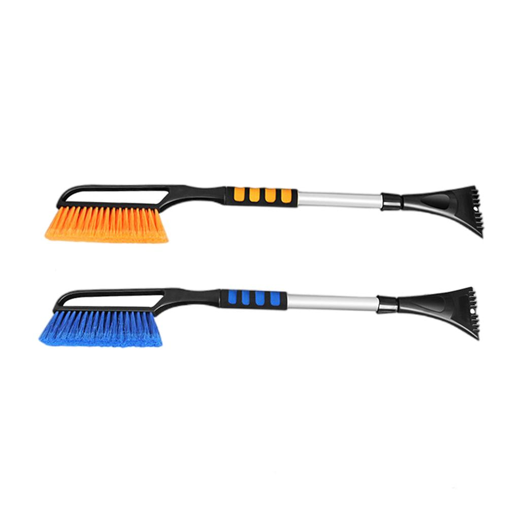 Auto Snow Removal Brush Frost Ice Scraper for Home Car Truck SUV Windshield Orange