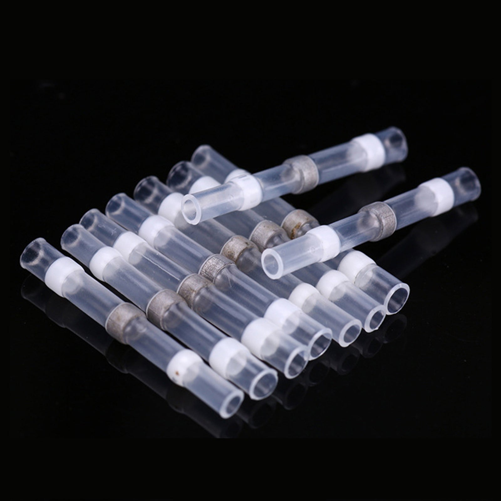 Heat Shrinkable Solder Rings Wire Terminal Water Proof Connector Butt Crimp 400pcs