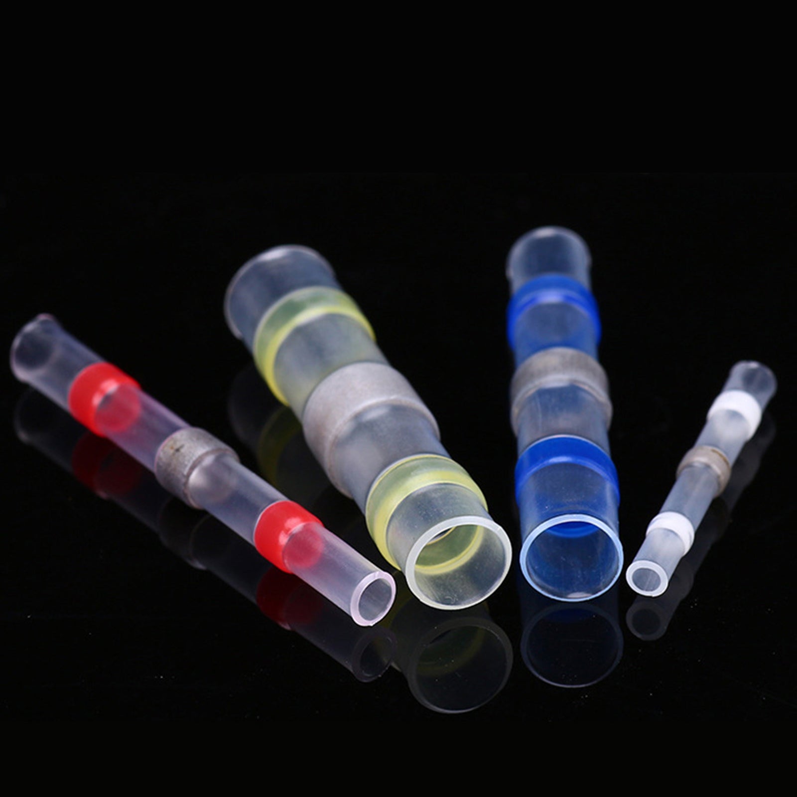 Heat Shrinkable Solder Rings Wire Terminal Water Proof Connector Butt Crimp 400pcs