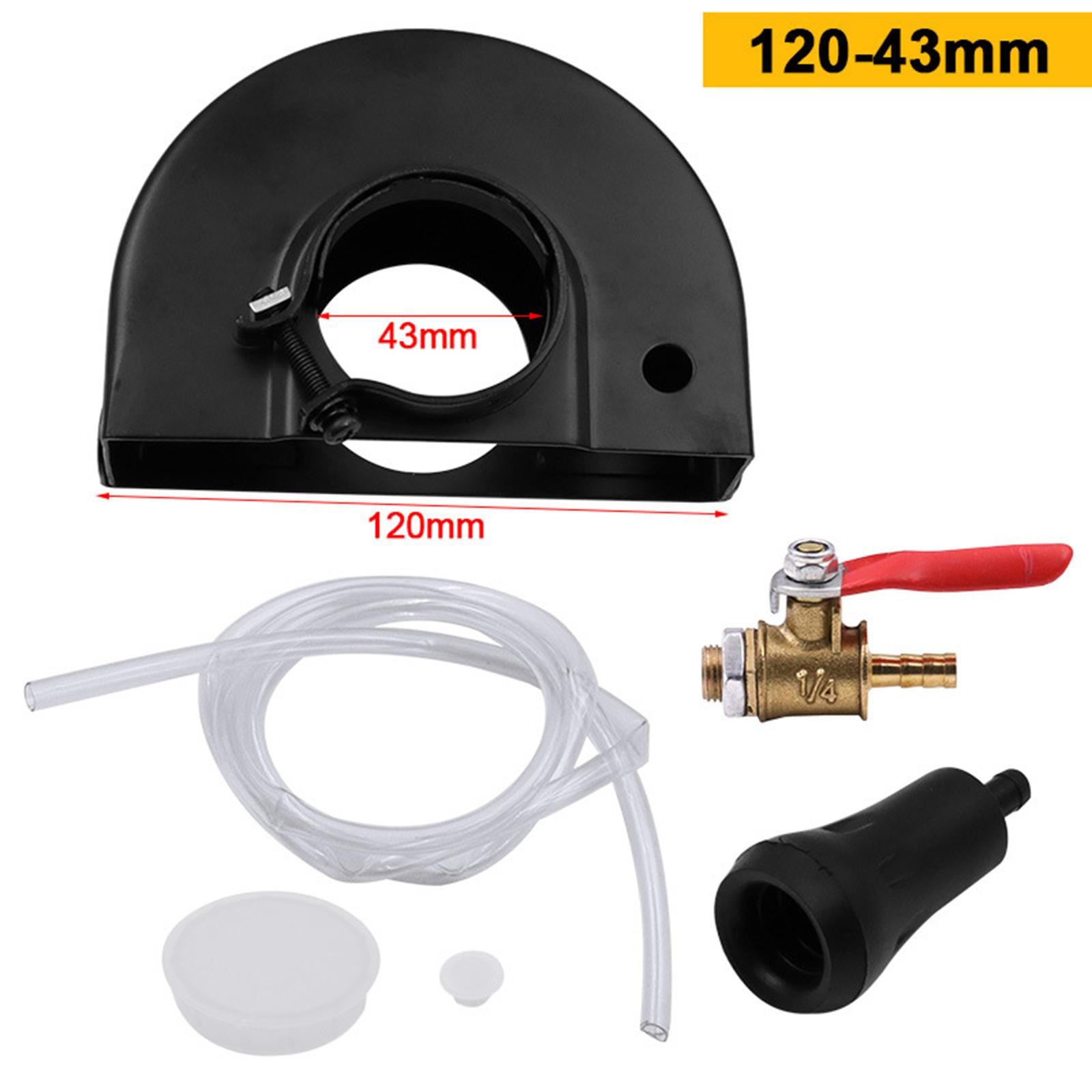 Black Cutting Machine Base Metal Wheel Guard Safety Protector Cover 120X43mm