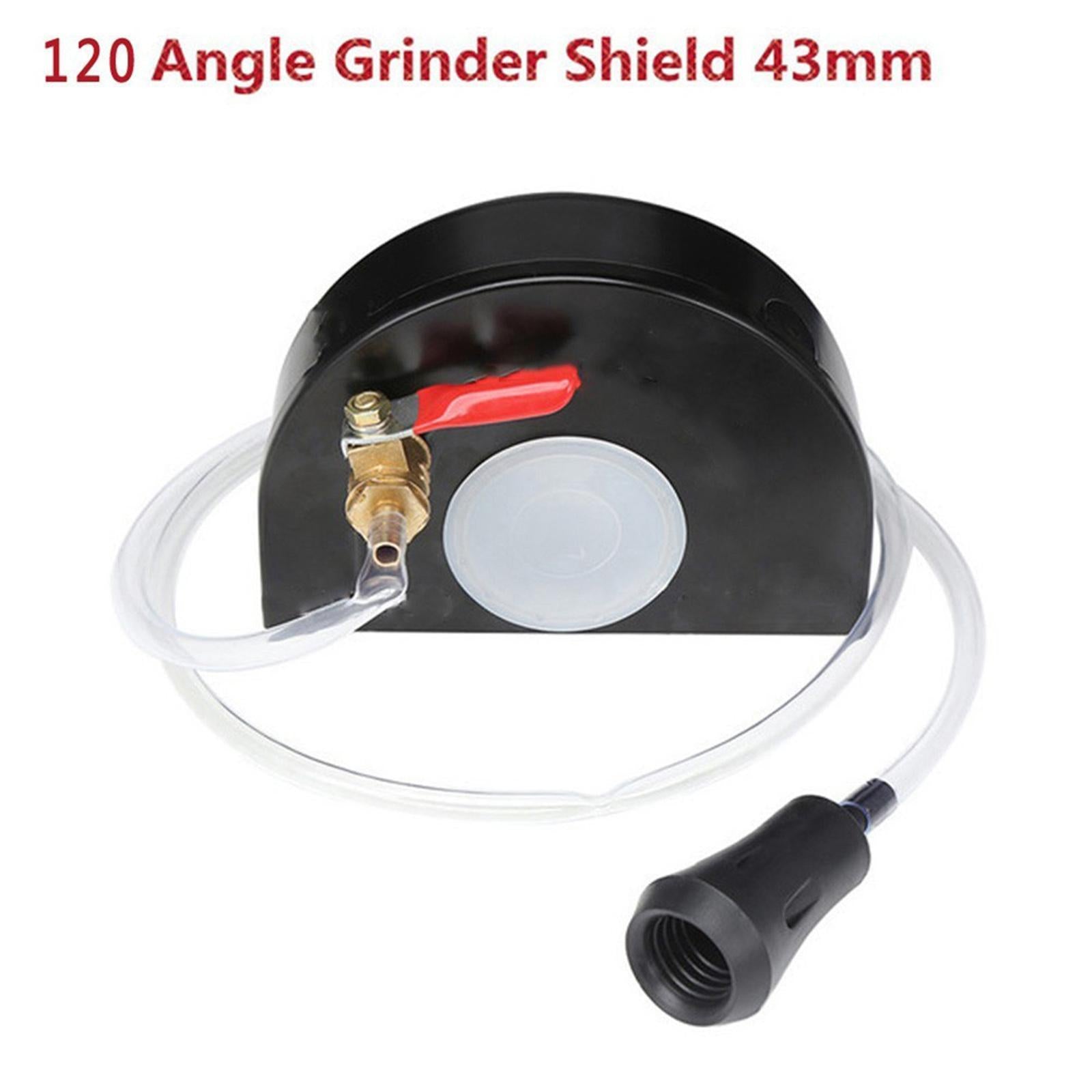Black Cutting Machine Base Metal Wheel Guard Safety Protector Cover 120X43mm