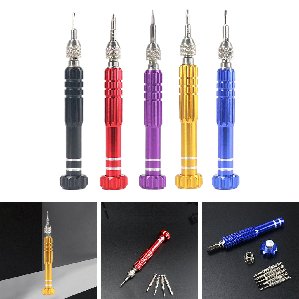 Electronic Phones Opening Tools Precision Screwdriver Set for Computer Watch Red