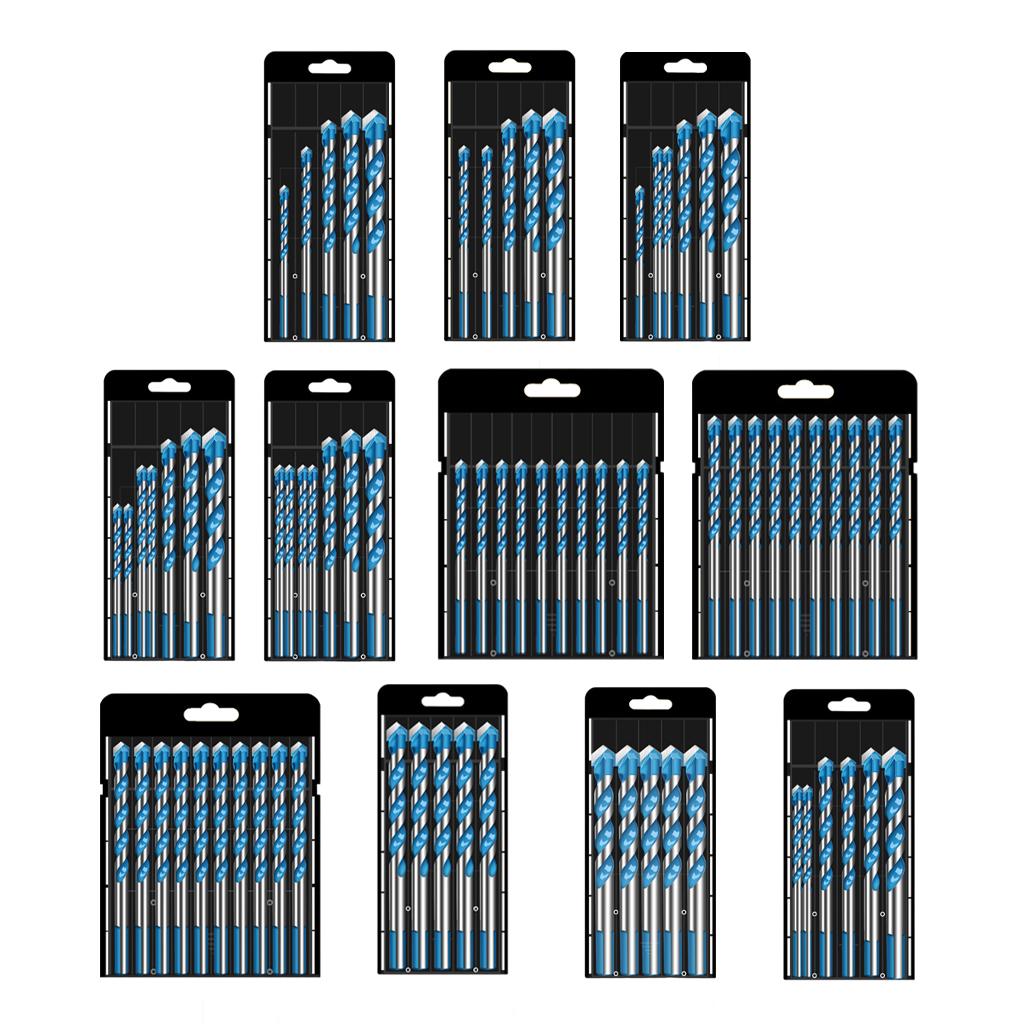Multifunctional Drill Bits Set Alloy Steel for Porcelain Marble Hole Opener 5 6 8 10 12mm