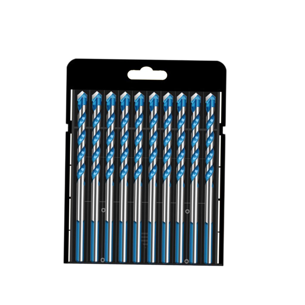 Multifunctional Drill Bits Set Alloy Steel for Porcelain Marble Hole Opener 6mm 10pcs