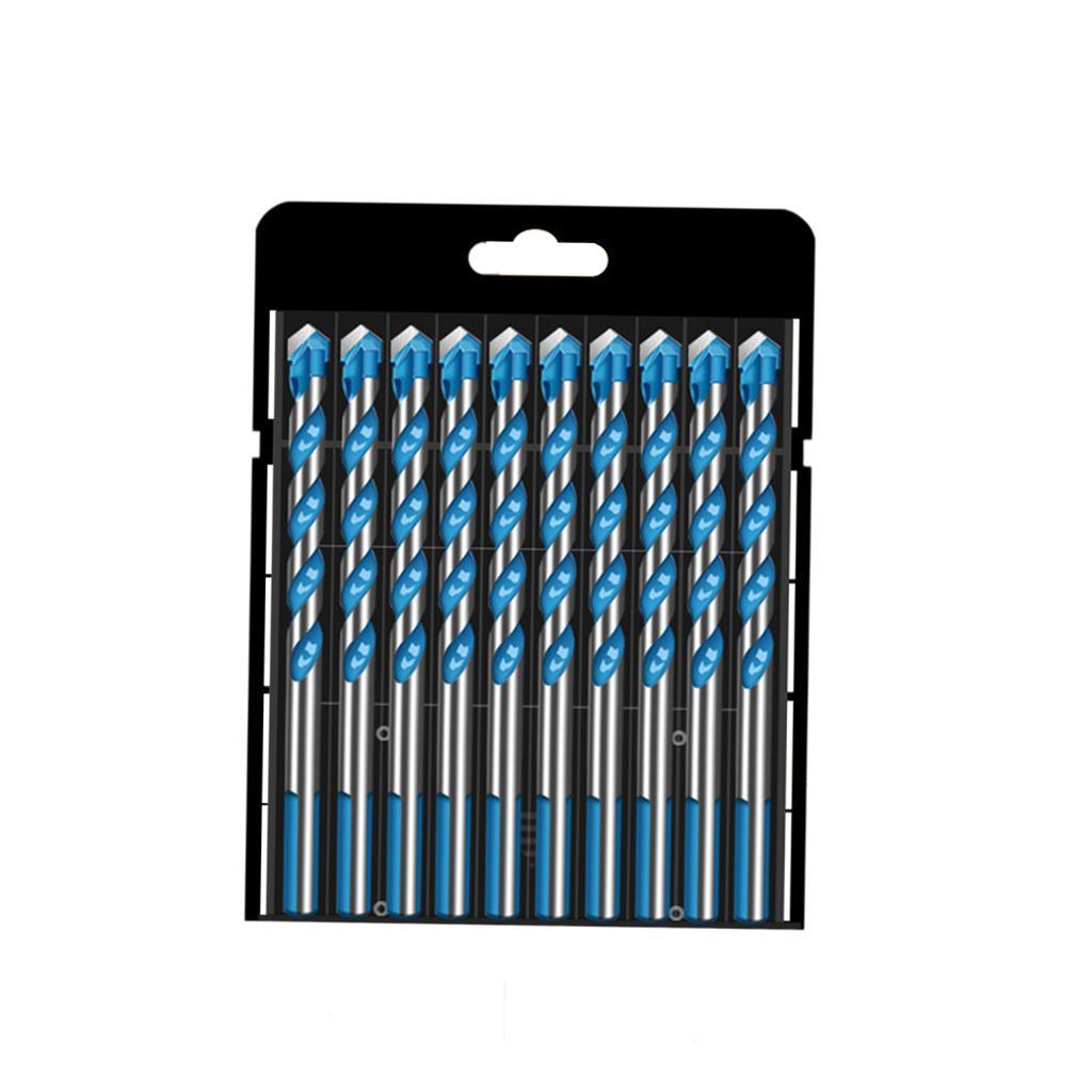 Multifunctional Drill Bits Set Alloy Steel for Porcelain Marble Hole Opener 8mm 10pcs