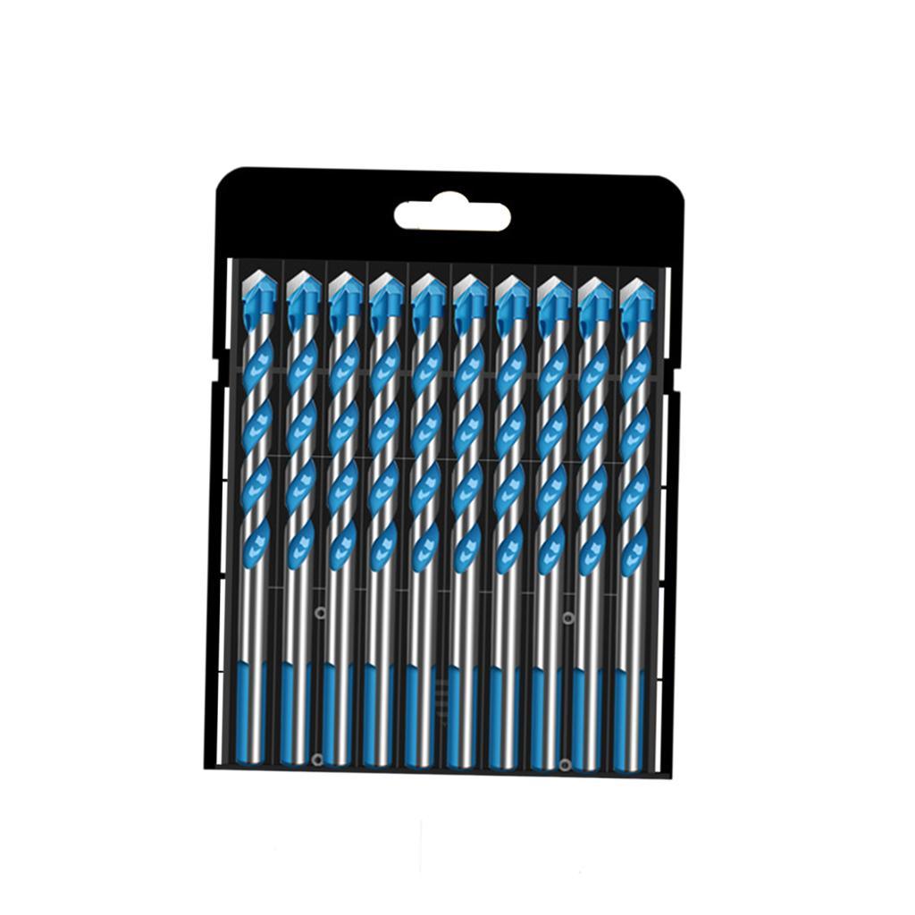 Multifunctional Drill Bits Set Alloy Steel for Porcelain Marble Hole Opener 8mm 10pcs