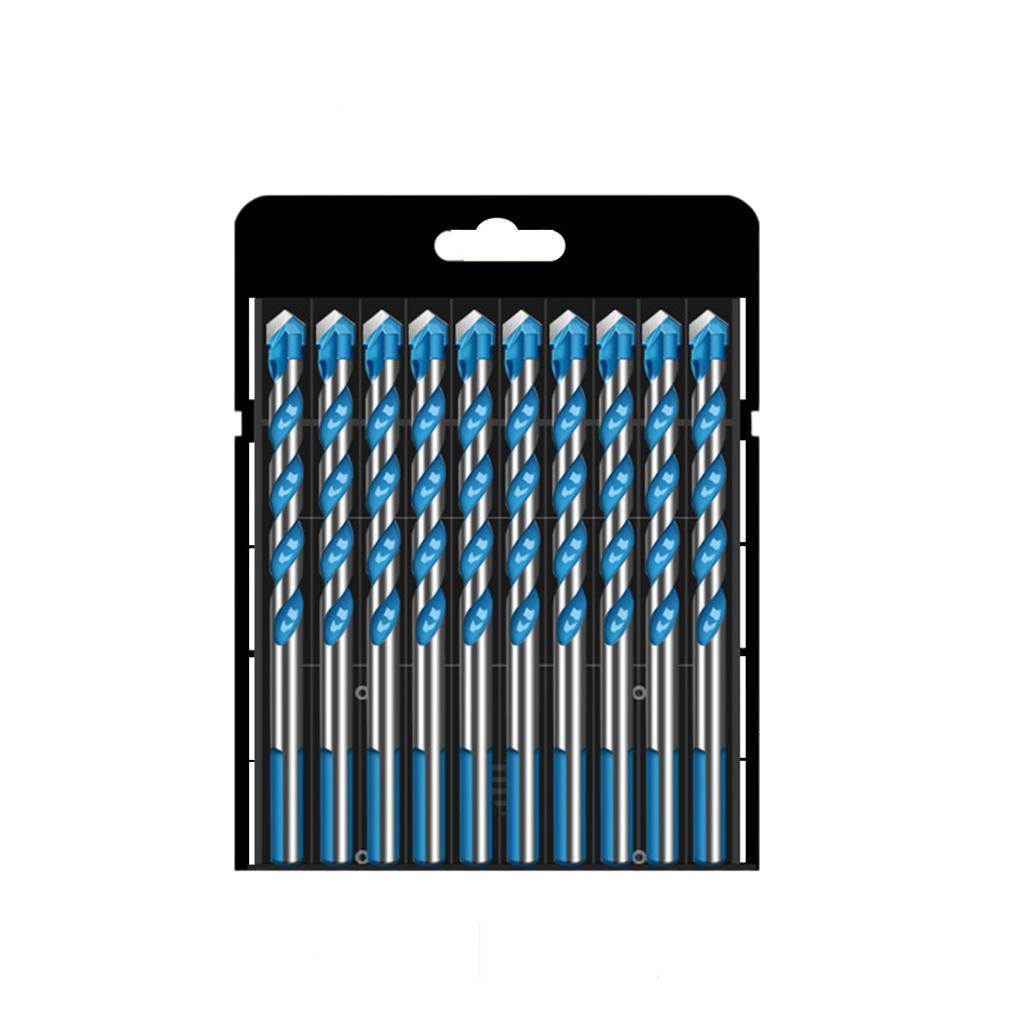 Multifunctional Drill Bits Set Alloy Steel for Porcelain Marble Hole Opener 8mm 10pcs