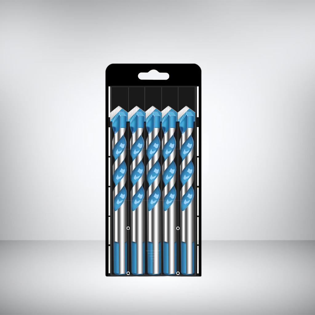 Multifunctional Drill Bits Set Alloy Steel for Porcelain Marble Hole Opener 12mm 5pcs