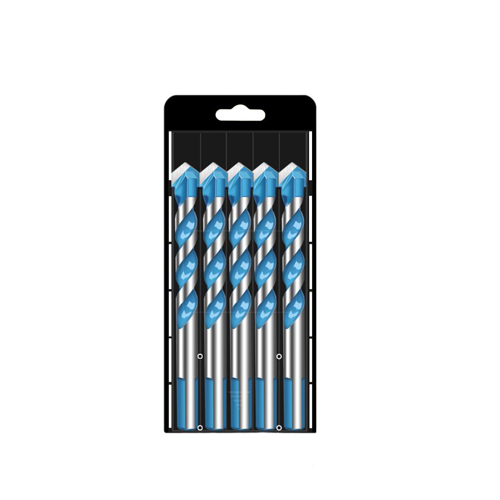 Multifunctional Drill Bits Set Alloy Steel for Porcelain Marble Hole Opener 12mm 5pcs