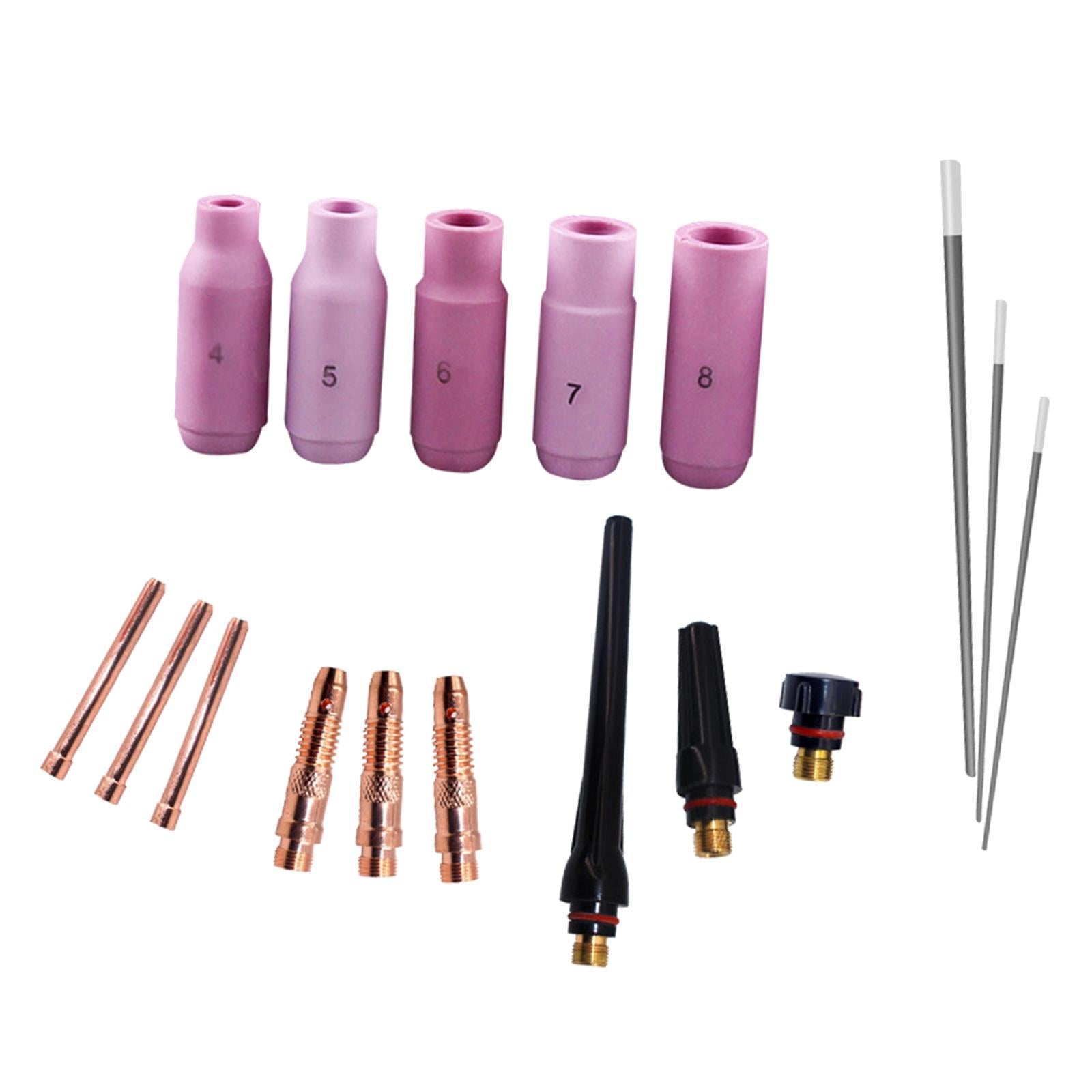17Pcs TIG Welding Torch Gas Lens Collets Body Accessories for WP-17/18/26