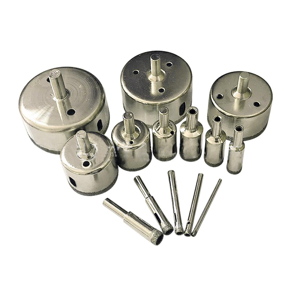 14 Pieces Diamond Tool Drill Bit Hole Hole Saw for Fiberglass Granite Marble