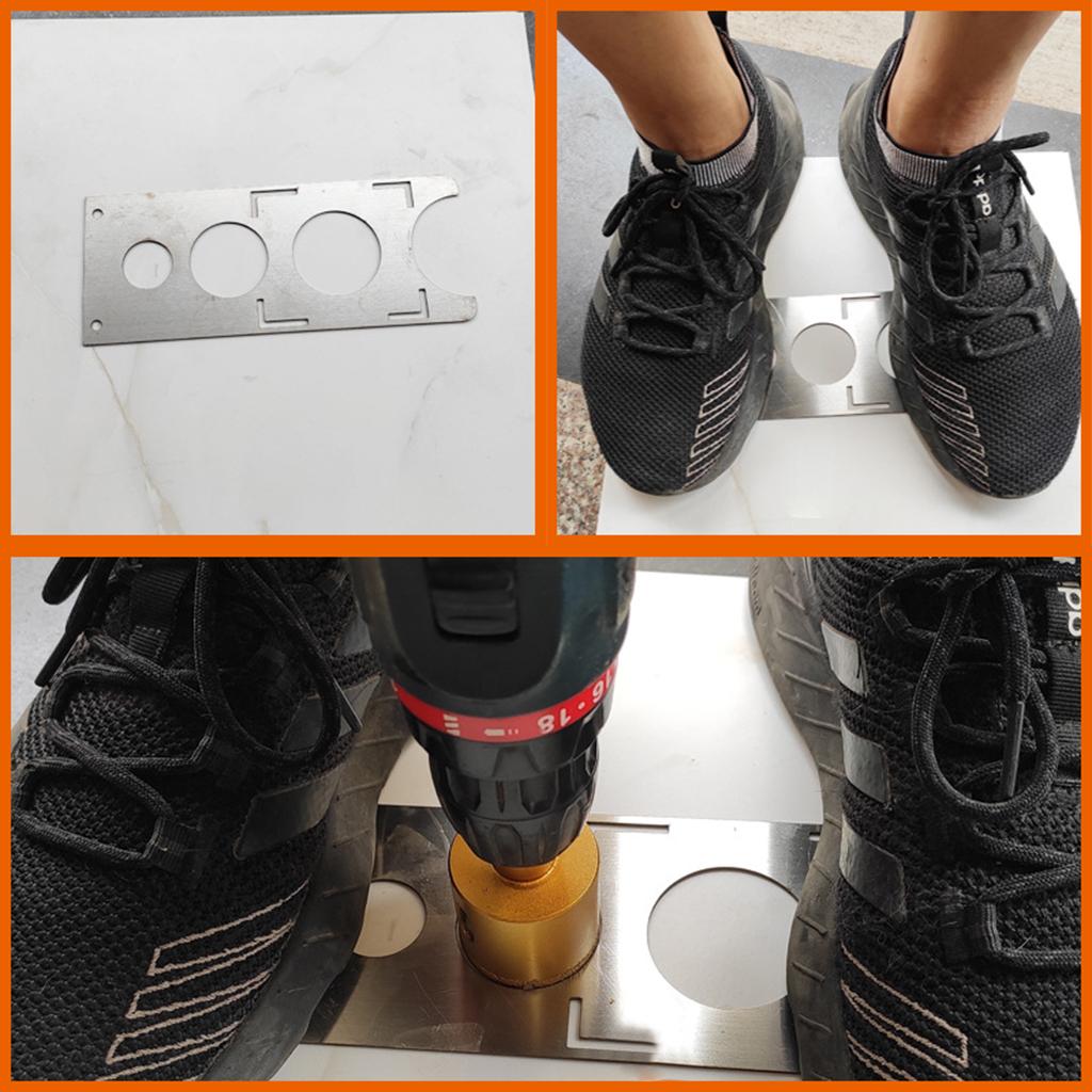 Universal Ceramic Tile Hole Locator DIY Set Hand Tools for Plastic Ceramics 40x7.5cm