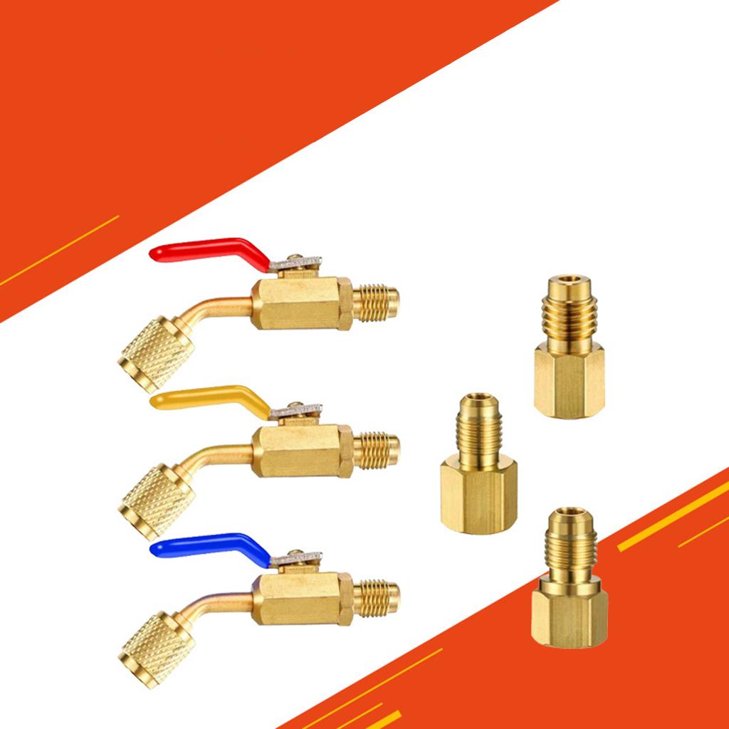 Air-Conditioner Refrigerated Cabinet Angle Compact Ball Valve, for Manifolds