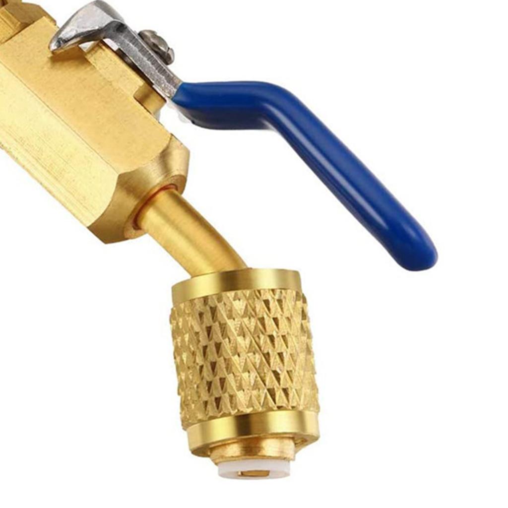 Air-Conditioner Refrigerated Cabinet Angle Compact Ball Valve, for Manifolds