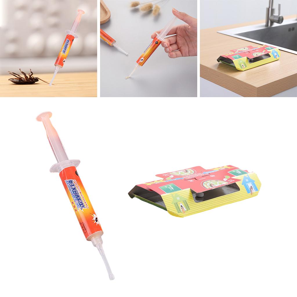 Cockroach Eliminator Gel Bait Glue Traps Non-Drug Resistant for Bathroom Liquid Boxed