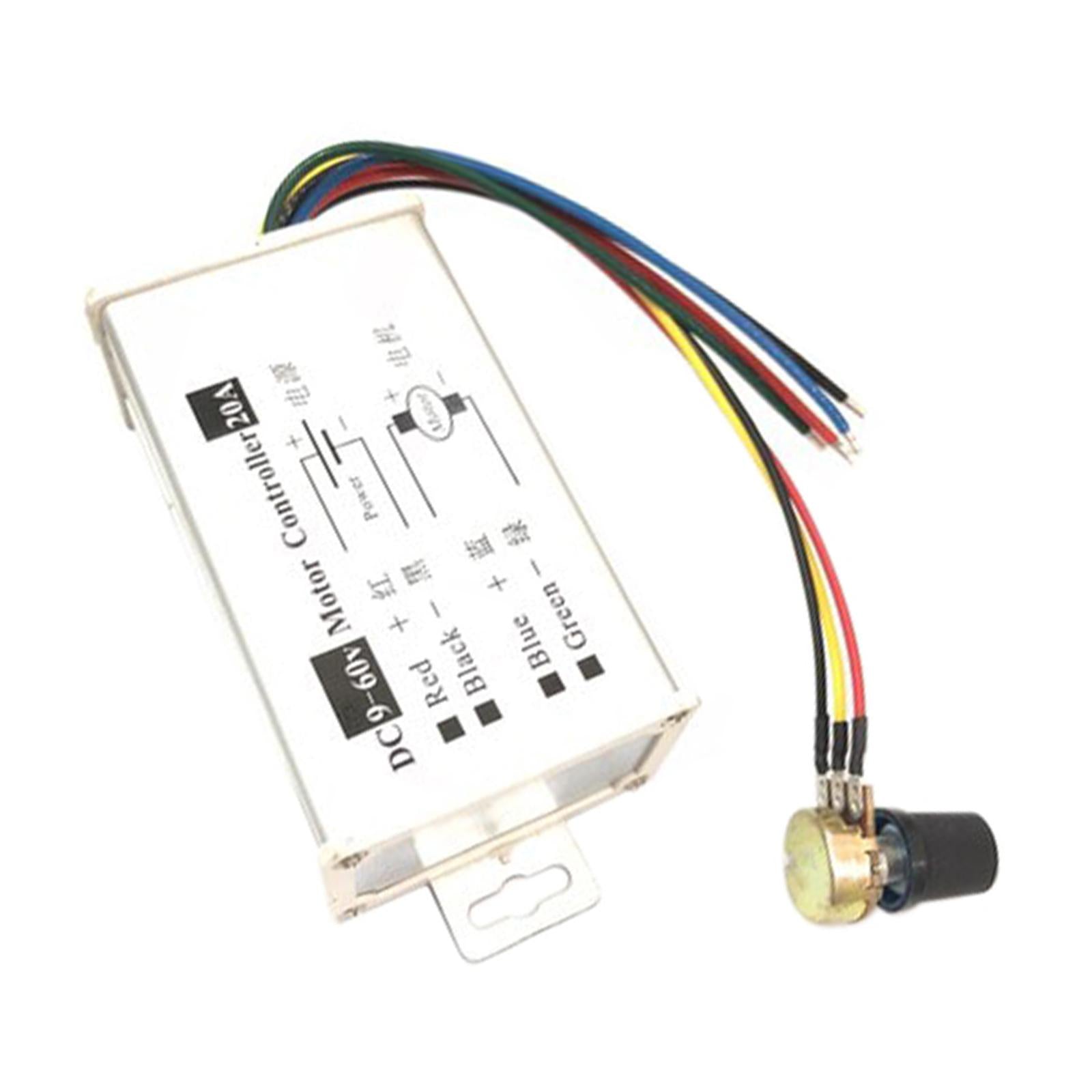 9V 12V 24V 36V 48V 60V PWM DC Motor Speed Controller Easy Installation
