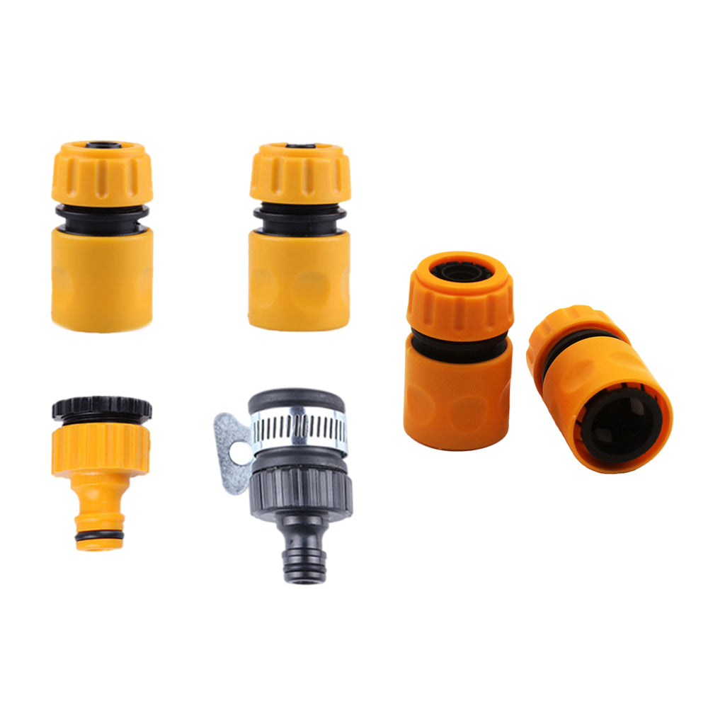 Plastic Garden Hose Pipe Tap Connector Connection Fitting Adapter Fast Joint 2pcs