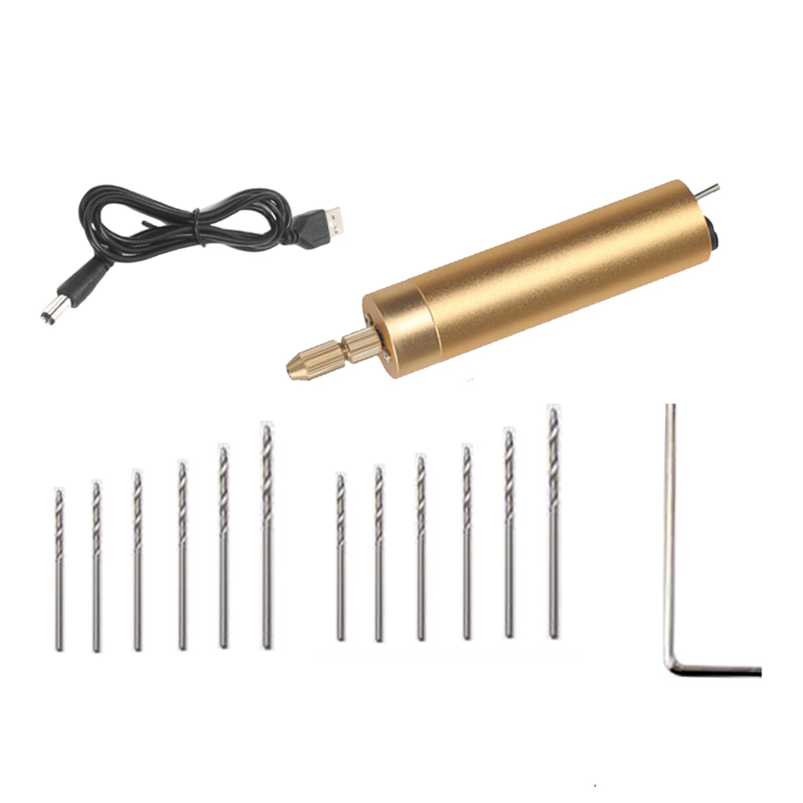 Electric Hand Drill Repair Improvement Rechargeable Multifunction for Travel 12pcs